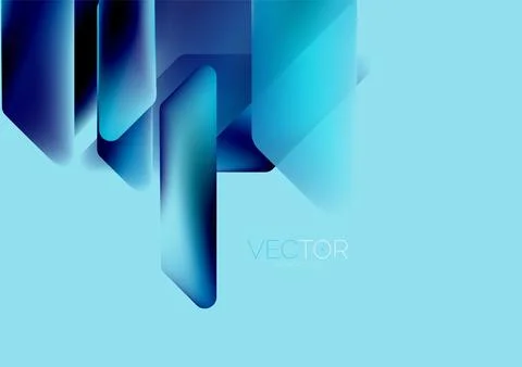 Tech minimal geometric wallpaper. Creative abstract background. Vector 库存插图