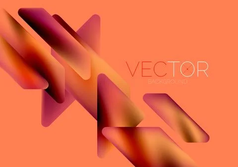 Tech minimal geometric wallpaper. Creative abstract background. Vector Stock Illustration