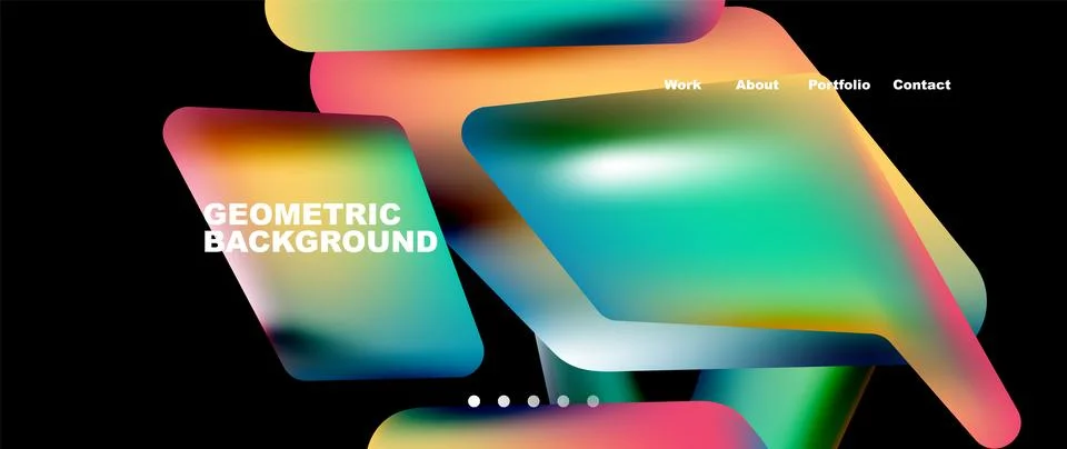 Tech minimal geometric wallpaper. Creative abstract background. Vector Illustrazione stock