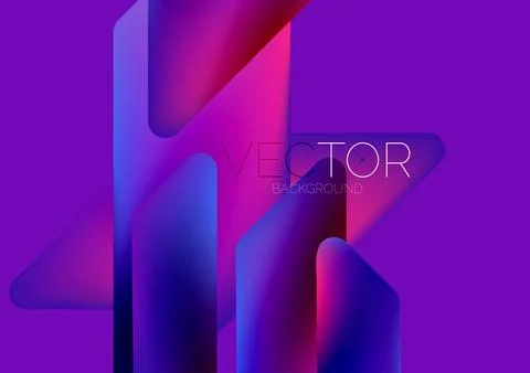 Tech minimal geometric wallpaper. Creative abstract background. Vector Illustrazione stock