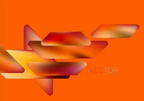 Tech minimal geometric wallpaper. Creative abstract background. Vector Stock Illustration