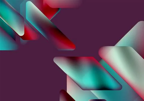 Tech minimal geometric wallpaper. Creative abstract background. Vector Stockillustratie