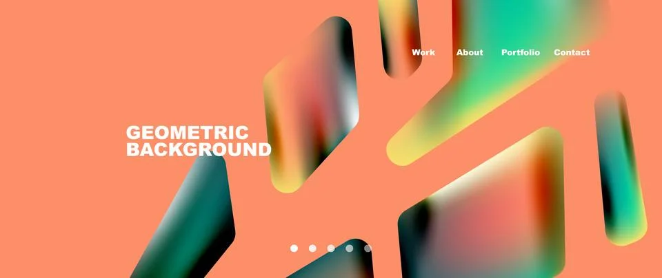 Tech minimal geometric wallpaper. Creative abstract background. Vector Stock Illustration