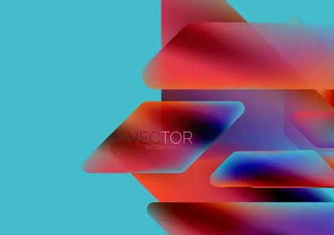 Tech minimal geometric wallpaper. Creative abstract background. Vector Illustrazione stock