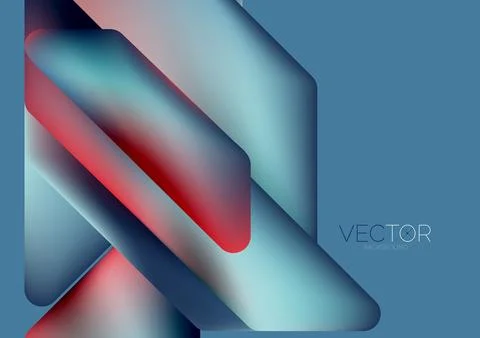 Tech minimal geometric wallpaper. Creative abstract background. Vector Illustrazione stock