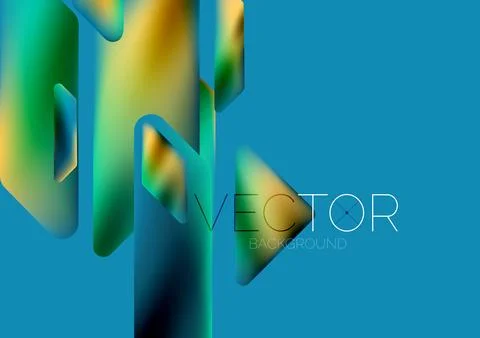 Tech minimal geometric wallpaper. Creative abstract background. Vector Stock Illustration