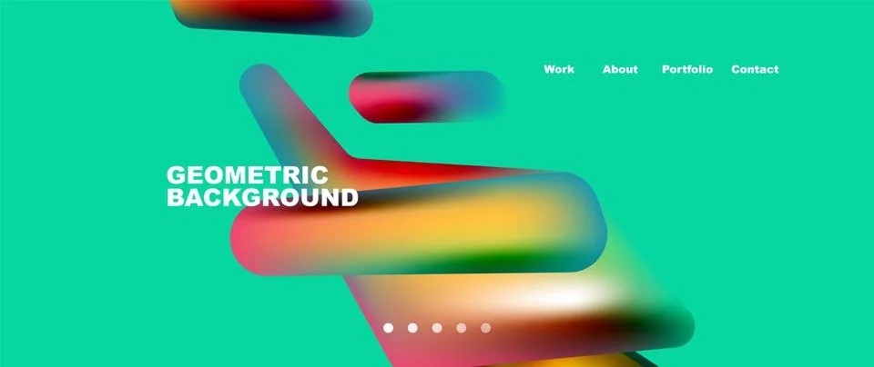 Tech minimal geometric wallpaper. Creative abstract background. Vector Illustrazione stock