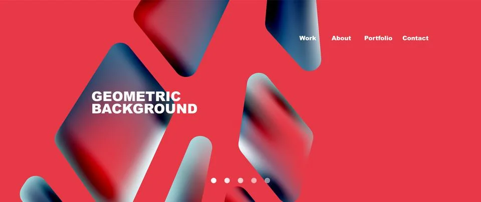 Tech minimal geometric wallpaper. Creative abstract background. Vector Illustrazione stock