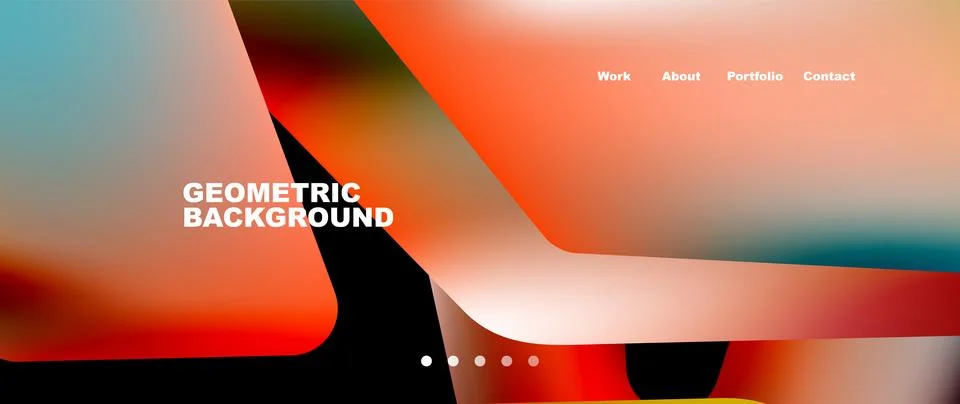Tech minimal geometric wallpaper. Creative abstract background. Vector Illustrazione stock