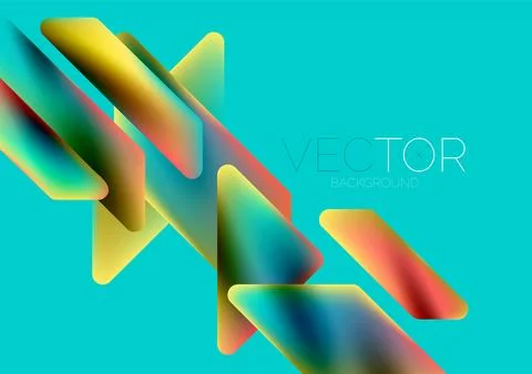 Tech minimal geometric wallpaper. Creative abstract background. Vector イラスト素材