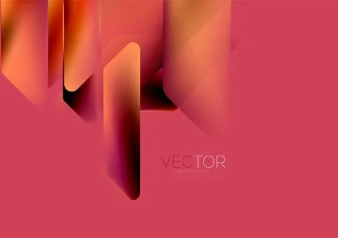 Tech minimal geometric wallpaper. Creative abstract background. Vector 库存插图