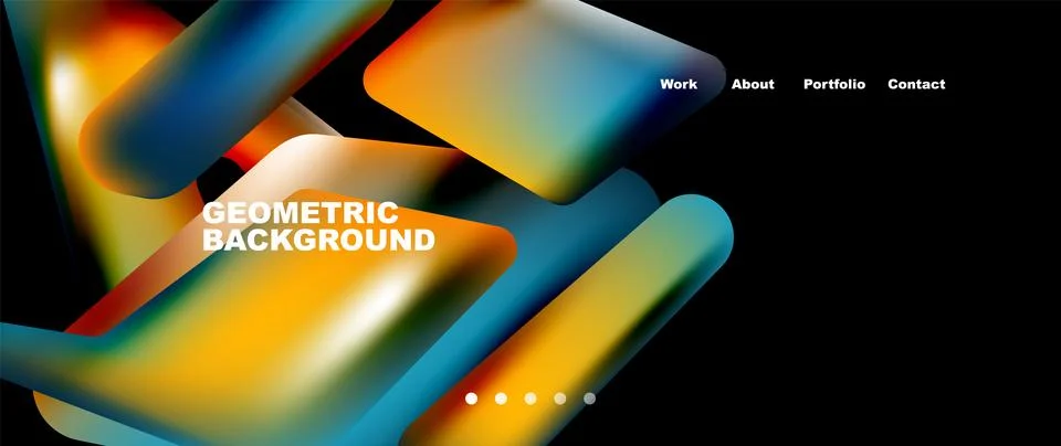 Tech minimal geometric wallpaper. Creative abstract background. Vector Stock Illustration
