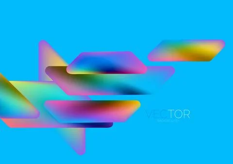 Tech minimal geometric wallpaper. Creative abstract background. Vector 스톡 일러스트