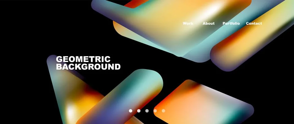 Tech minimal geometric wallpaper. Creative abstract background. Vector Illustrazione stock