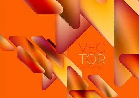 Tech minimal geometric wallpaper. Creative abstract background. Vector Stock Illustration