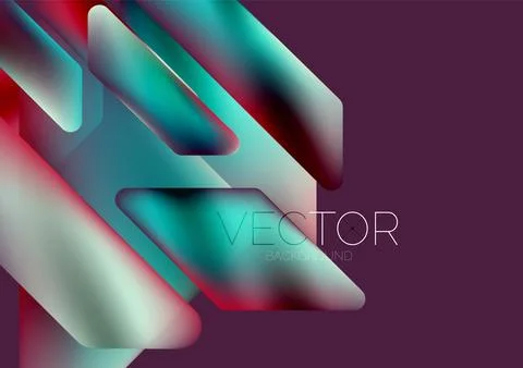 Tech minimal geometric wallpaper. Creative abstract background. Vector Illustrazione stock