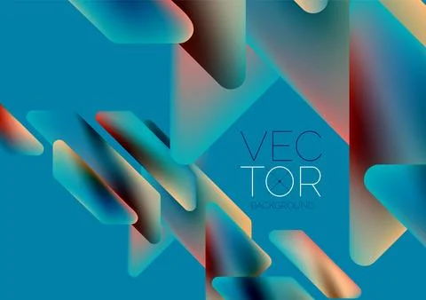 Tech minimal geometric wallpaper. Creative abstract background. Vector Stock Illustration