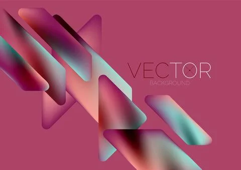 Tech minimal geometric wallpaper. Creative abstract background. Vector Stock Illustration