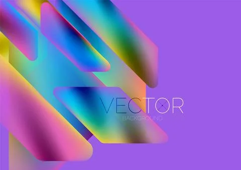 Tech minimal geometric wallpaper. Creative abstract background. Vector Illustrazione stock
