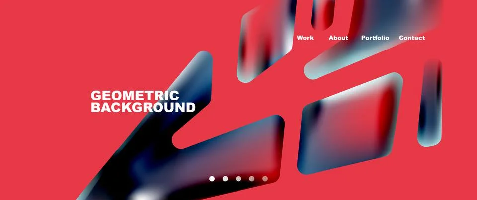 Tech minimal geometric wallpaper. Creative abstract background. Vector Stock Illustration