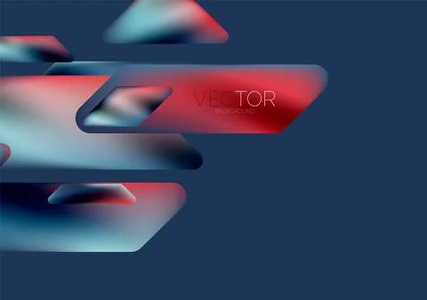 Tech minimal geometric wallpaper. Creative abstract background. Vector 스톡 일러스트