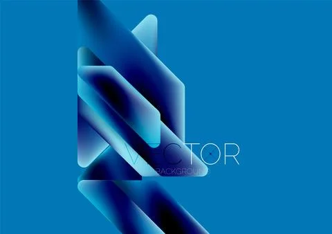 Tech minimal geometric wallpaper. Creative abstract background. Vector Illustrazione stock