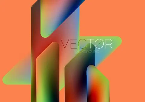 Tech minimal geometric wallpaper. Creative abstract background. Vector 스톡 일러스트