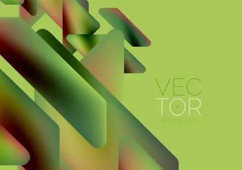Tech minimal geometric wallpaper. Creative abstract background. Vector Illustrazione stock