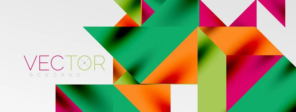 Tech minimal overlapping triangle shapes elements geometric graphic pattern Illustrazione stock