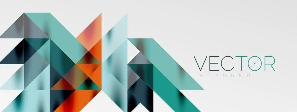 Tech minimal overlapping triangle shapes elements geometric graphic pattern イラスト素材