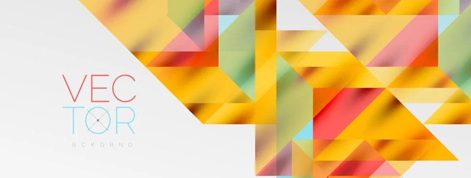 Tech minimal overlapping triangle shapes elements geometric graphic pattern Stockillustratie