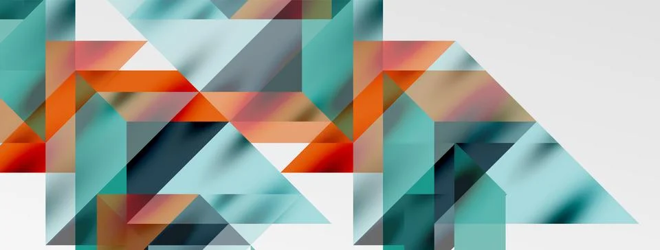 Tech minimal overlapping triangle shapes elements geometric graphic pattern イラスト素材