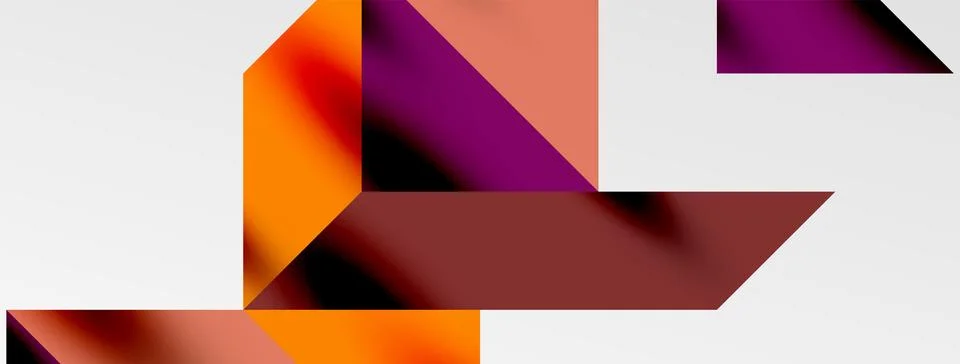 Tech minimal overlapping triangle shapes elements geometric graphic pattern イラスト素材