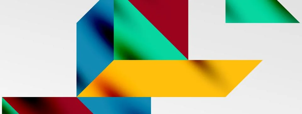 Tech minimal overlapping triangle shapes elements geometric graphic pattern イラスト素材