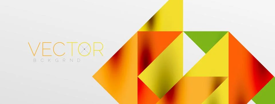 Tech minimal overlapping triangle shapes elements geometric graphic pattern Stock Illustration