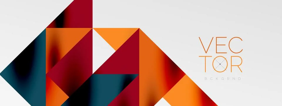 Tech minimal overlapping triangle shapes elements geometric graphic pattern 스톡 일러스트