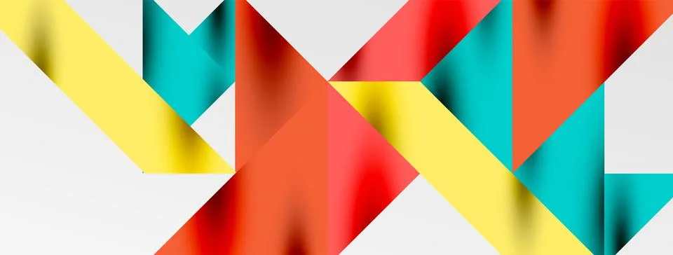 Tech minimal overlapping triangle shapes elements geometric graphic pattern 스톡 일러스트