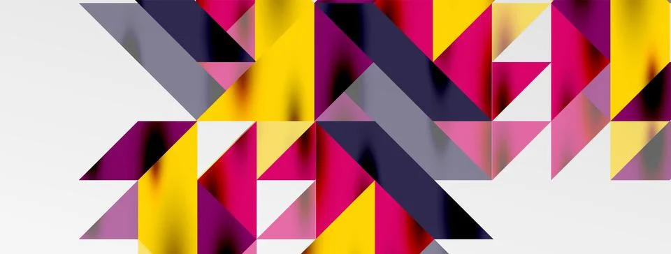 Tech minimal overlapping triangle shapes elements geometric graphic pattern 스톡 일러스트