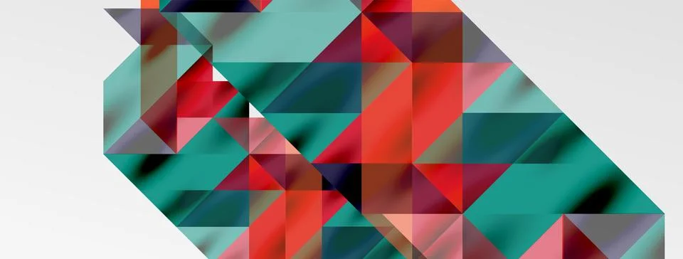 Tech minimal overlapping triangle shapes elements geometric graphic pattern 스톡 일러스트