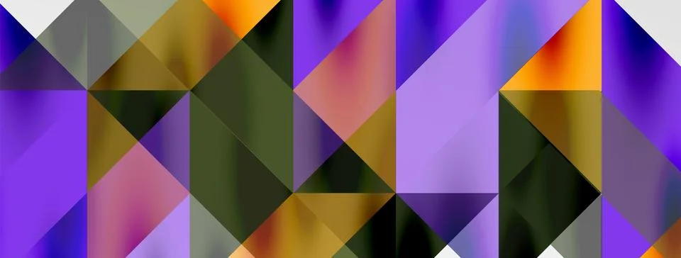 Tech minimal overlapping triangle shapes elements geometric graphic pattern Illustrazione stock