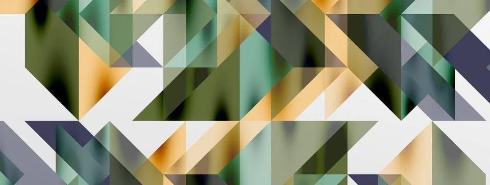 Tech minimal overlapping triangle shapes elements geometric graphic pattern Illustrazione stock