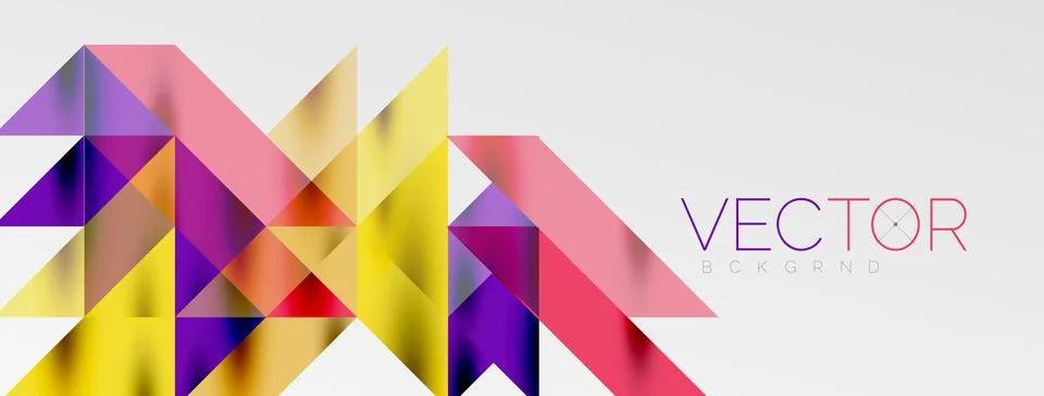 Tech minimal overlapping triangle shapes elements geometric graphic pattern 스톡 일러스트