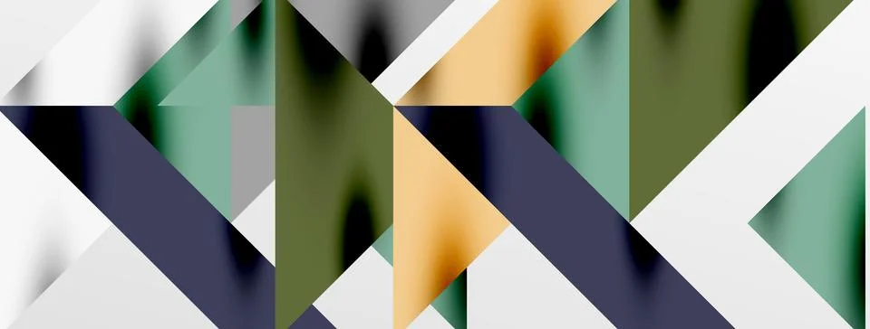 Tech minimal overlapping triangle shapes elements geometric graphic pattern Illustrazione stock