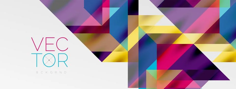 Tech minimal overlapping triangle shapes elements geometric graphic pattern イラスト素材