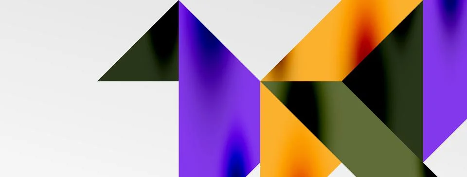 Tech minimal overlapping triangle shapes elements geometric graphic pattern イラスト素材