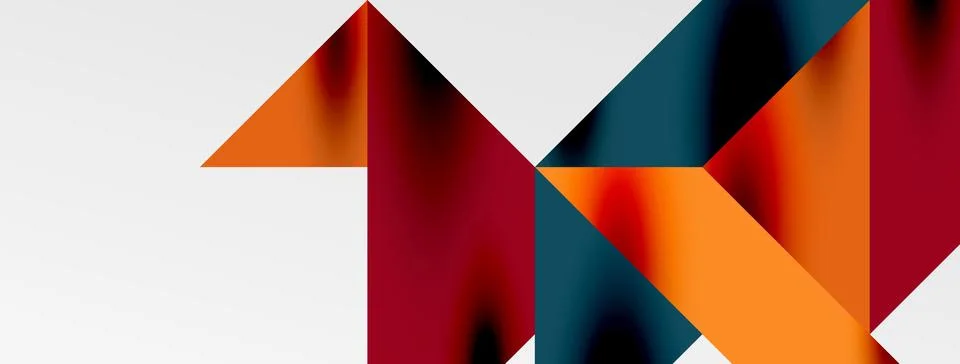 Tech minimal overlapping triangle shapes elements geometric graphic pattern 스톡 일러스트