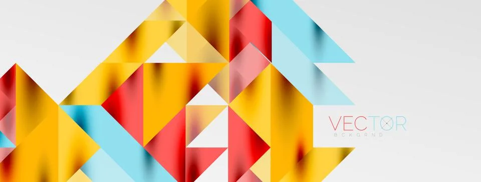 Tech minimal overlapping triangle shapes elements geometric graphic pattern 스톡 일러스트