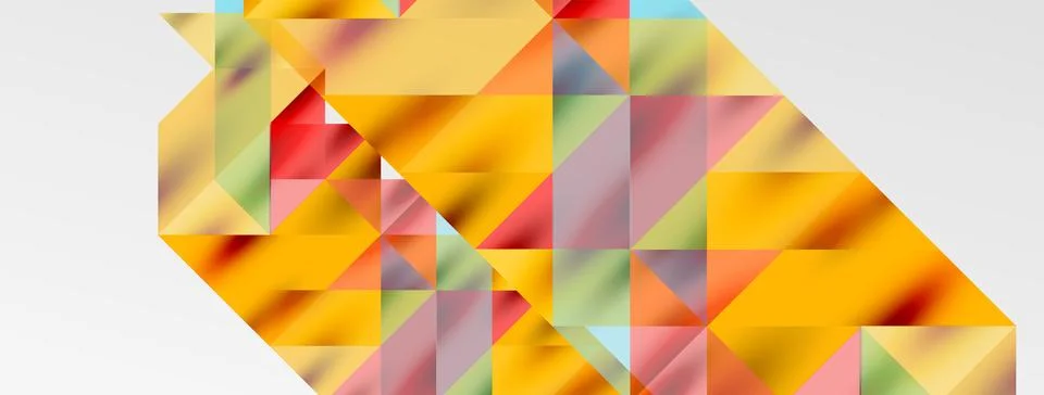 Tech minimal overlapping triangle shapes elements geometric graphic pattern Illustrazione stock