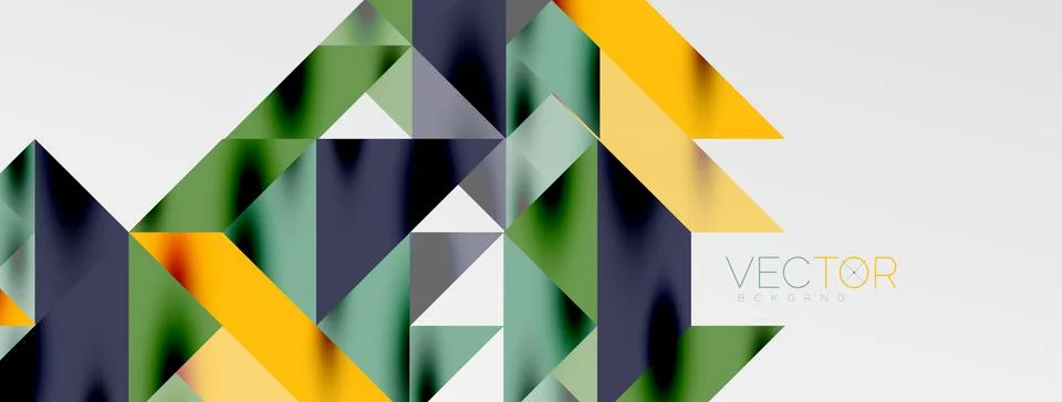 Tech minimal overlapping triangle shapes elements geometric graphic pattern 스톡 일러스트