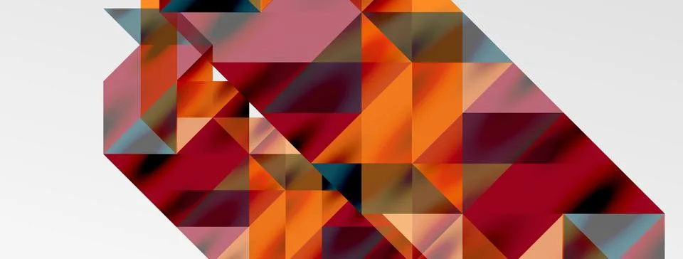 Tech minimal overlapping triangle shapes elements geometric graphic pattern イラスト素材